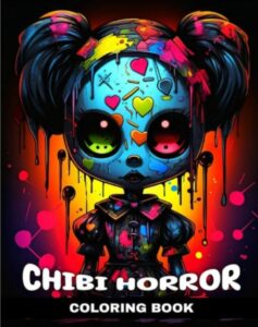 Creepy Chibi Horror Coloring Book חוברת צביעה מפחידה
