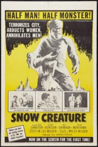 The Snow creature poster 