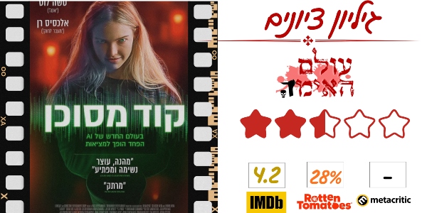 ביקורת - קוד מסוכן - עולם האימה (2.5 מתוך 5)