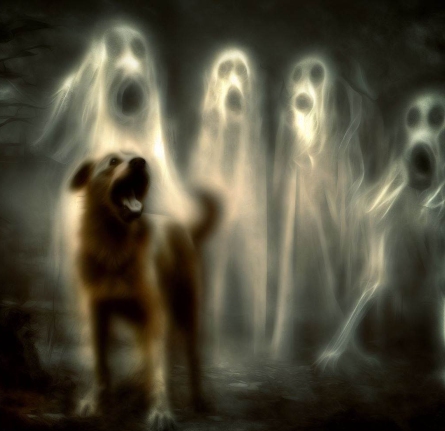 האם כלב רואה רוחות רפאים